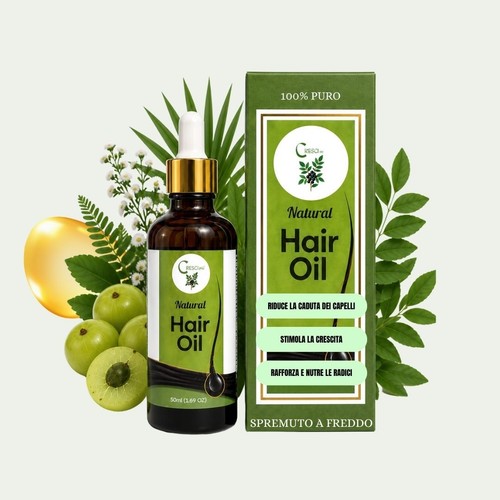 Natural hair oil anticaduta - natural,