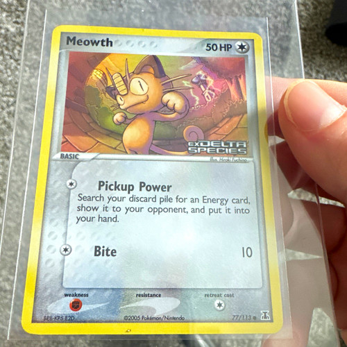 Meowth 113 ex delta - -,