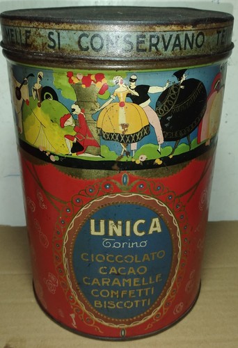 Antica scatola latta art - latta,