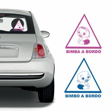 ADESIVO BIMBO A BORDO PER AUTO ALTEZZA 11 CM. - 0910