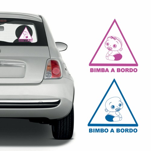 Adesivo bimbo bordo per - adesivo,