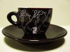 Tazzina ceramica bialetti nera - tazzina,
