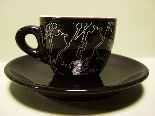 Tazzina ceramica bialetti nera - ceramica,