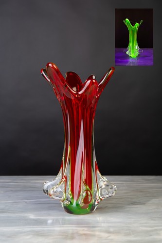 Vaso vetro murano sommerso - vetro, di