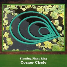 Anello per piante galleggianti per acquario portale di alimentazione angolo acquascaping 50 - 200 mm verde