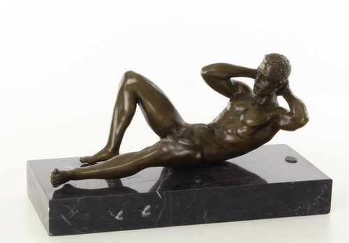 Statua bronzo uomo - uomo, nudo
