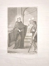 BEATO AGOSTINO NOVELLO AGOSTINIANO TERMINI IMERESE Incisione Franzetti 1820 ca.