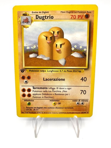 Carta pokémon dugtrio set - pokémon,