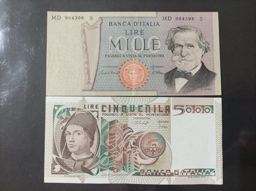 Coppia banconote 1000 e - coppia,
