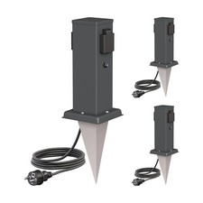 3x POLLY presa da giardino a