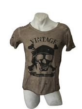 EUGENIO SORRENTINO Maglia da uomo T-shirt Maglietta Teschio Cotone Jersey size S