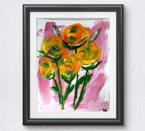 Fiori gialli astratto moderno