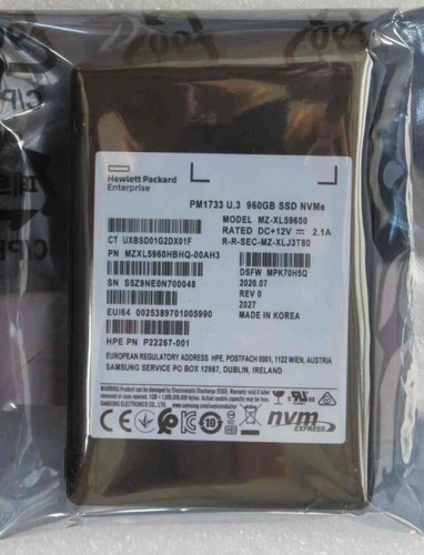 Samsung hpe pm1733 960 - hpe,
