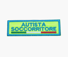 PATCH RICAMO TOPPA AUTISTA SOCCORRITORE 10x3 MISERICORDIA 118 BANDIERA ITALIA