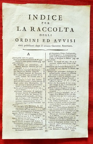 5144 indice per - per, raccolta