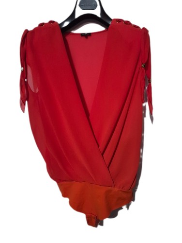 Body rosso elegante elisabetta - body,