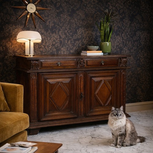 Credenza barocca antica noce - barocca,