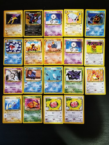 Lotto carte pokemon neo - lotto,