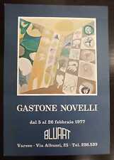 Poster mostra Gastone Novelli, Varese 1977