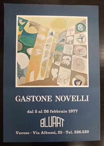 Poster mostra gastone novelli - poster,