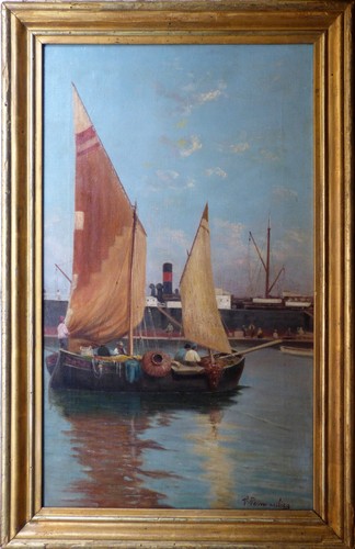Dipinto olio tela giuseppe - dipinto, su