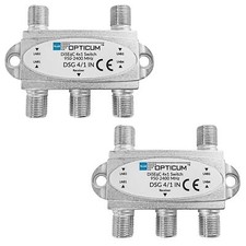 2x DiSEqC 4/1 4x1 switch