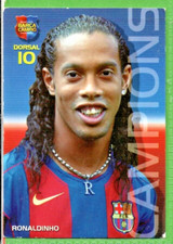 CARD BARCA CAMPIO 2004 05 PANINI MEGACRACKS # 22 RONALDINHO