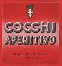 ETICHETTA D'EPOCA APERITIVO