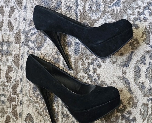 Tacchi alti camoscio nero - alti,