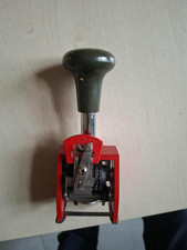timbro numeratore rosso