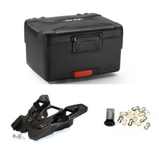 BMW R1200GS R1250GS Variotopcase nero incl. cod. Cilindro di chiusura e piastra di supporto