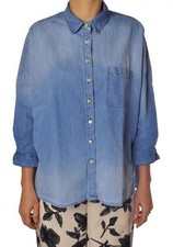 Aglini  -  Camicia - Donna - 40 - Denim - 1214013A160237