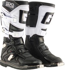 STIVALI BOOTS MOTO CROSS ENDURO SNODO GAERNE GX1 BLACK WHITE NERO BIANCO TG 45