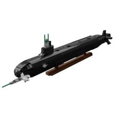 Set blocchi costruzione sottomarino nucleare militare MOC classe Virginia modello sottomarino