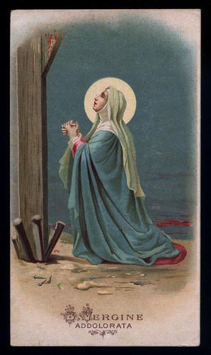 Antico santino cromo holy - santino, card