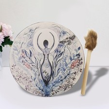 Tamburo sciamano con bacchetta