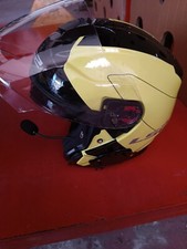 casco jet doppia visiera ls2 infinity xs giallofluo e nero