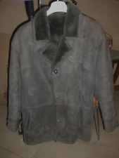 GIACCONE UOMO VERO MONTONE COLORE GRIGIO TG 50