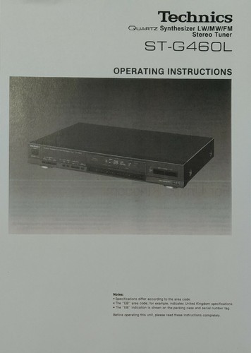 Technics g460l - technics, st-g460l