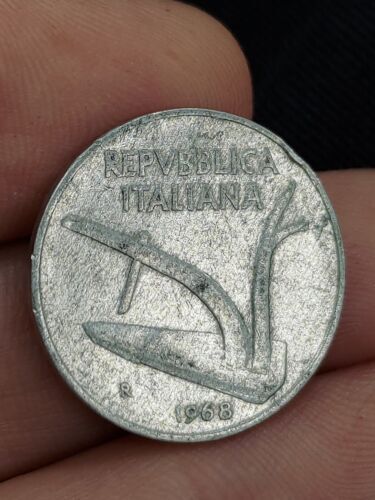Moneta italia lire 1968 - 10, lire,