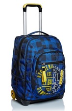 Trolley seven check blu - trolley,