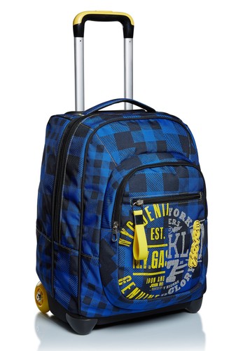 Trolley seven check blu - trolley, seven,