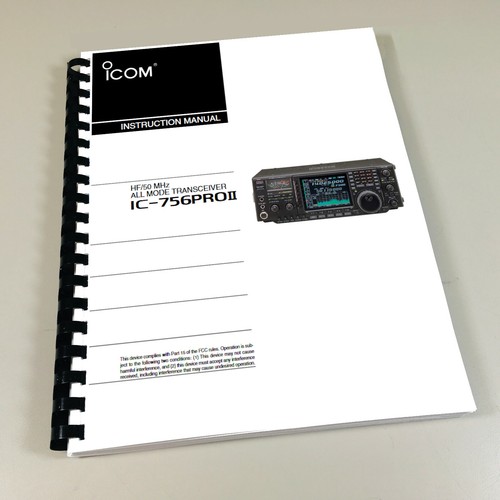 Icom 756pro instruction - ii,