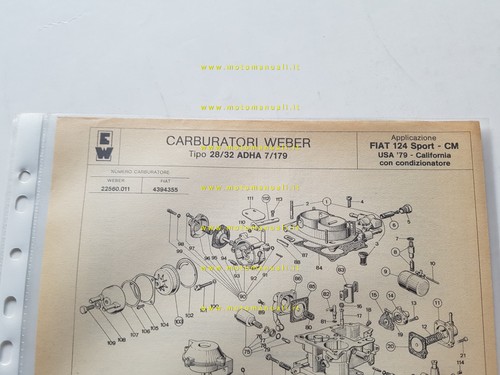 Weber carburatore adha - carburatore, 28-32