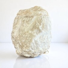 Lampada in Pietra di Alabastro simil sale Marmo Anni '70 Lume Roccia grezza