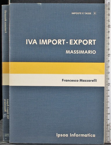 Iva import export - export., massimario