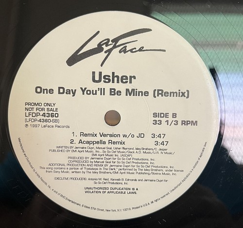 Usher one day you - -,