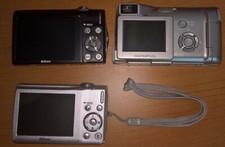 5 MACCHINE FOTOGRAFICHE NIKON COOLPIX S3100 S3000 S225 OLYMPUS C-310 PENTAX 33L