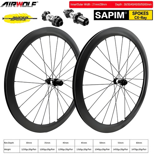 Airwolf set ruote bici - ruote, da