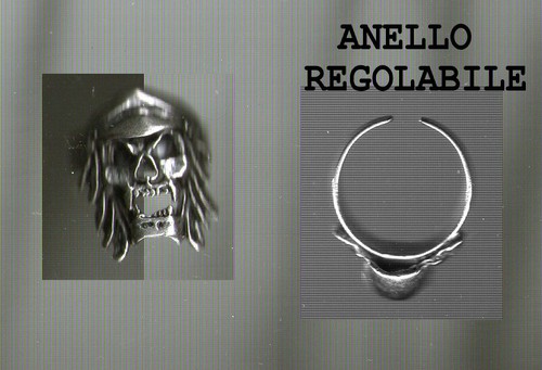Anello teschio skull - anello,